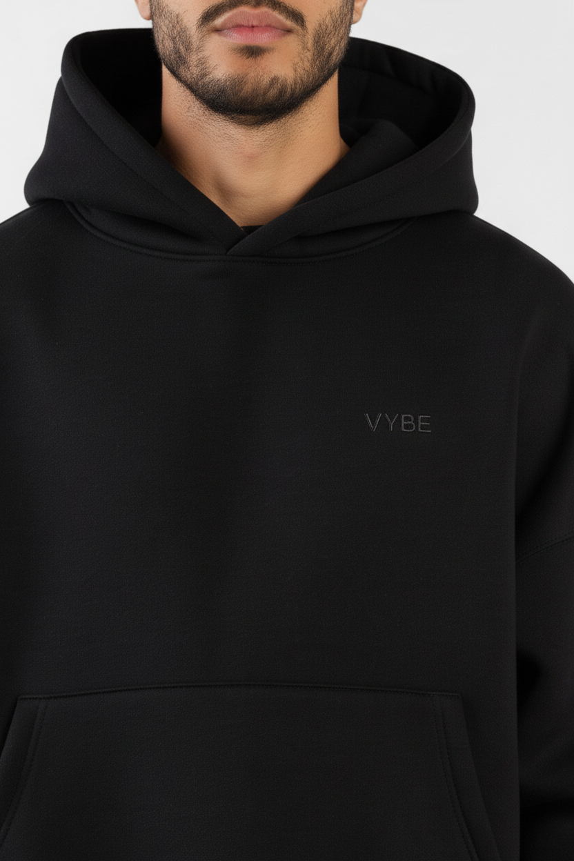 Edge Hoodie shoulder and chest detail